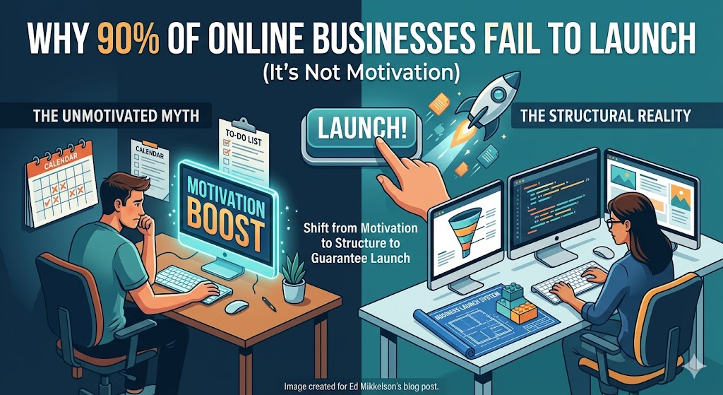 why online businesses fail to launch blueprint